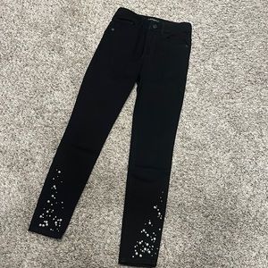 Like new Express embellished high rise ankle jeggings